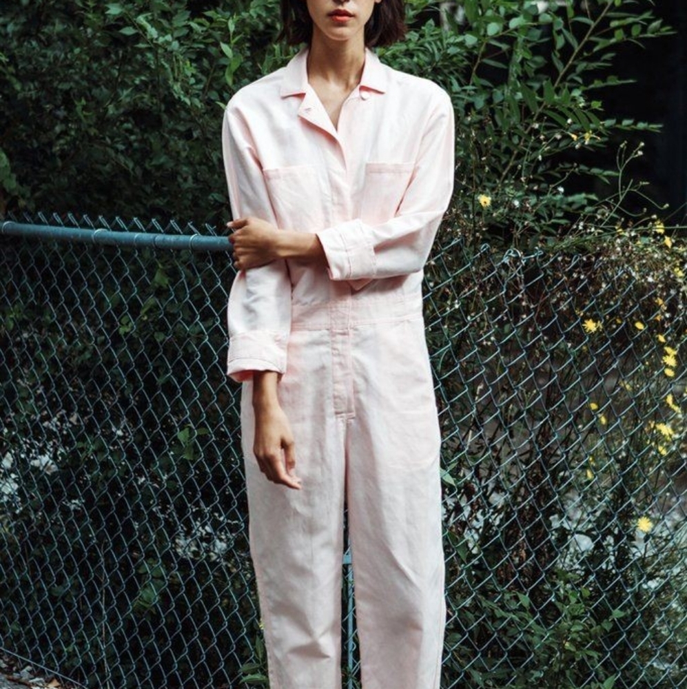 Horses Atelier Combinaison pink linen jumpsuit